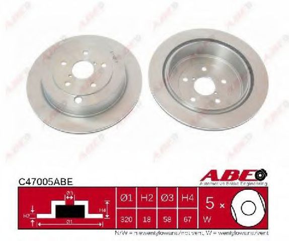 Задний тормозной диск Субару Трибэка B9