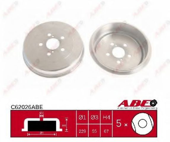 Тормозной барабан C62026ABE ABE