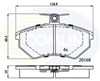 Передние тормозные колодки CBP0511 COMLINE