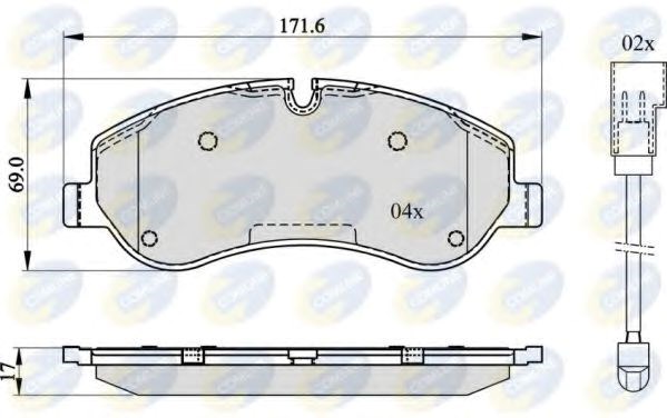 Тормозные колодки CBP22142 COMLINE