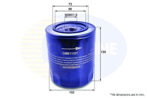 Cmb11321 comline - фільтр оливи ( аналогwl7154/oc274 ) CMB11321