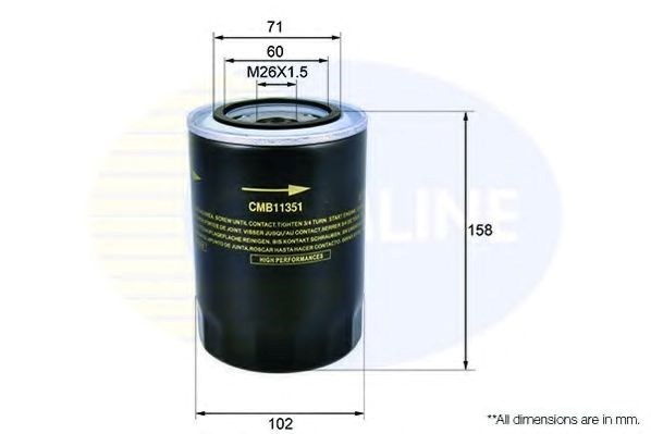 Cmb11351 comline - фільтр оливи ( аналогwl7199/oc297 ) CMB11351