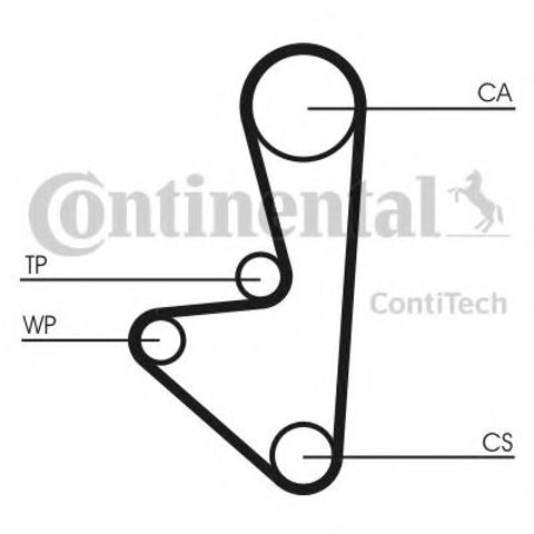 ГРМ ремни, комплект CT1067WP1 CONTINENTAL