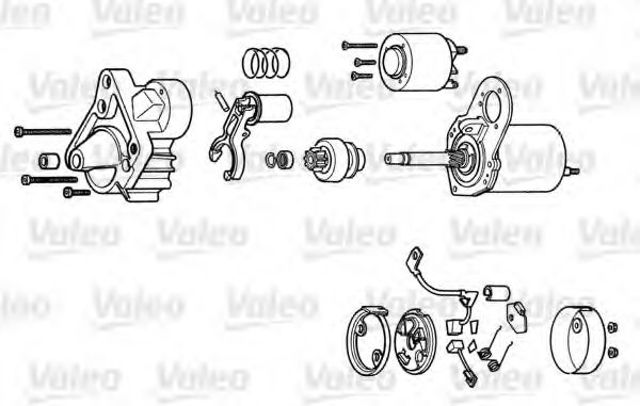 Стартер двигателя D6RA108 VALEO