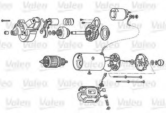 Стартер автомобиля D7G15 VALEO