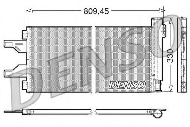 Конденсатор кондиционера DCN07050 DENSO