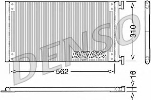 Радиатор системы охлаждения кондиционера DCN09040 DENSO