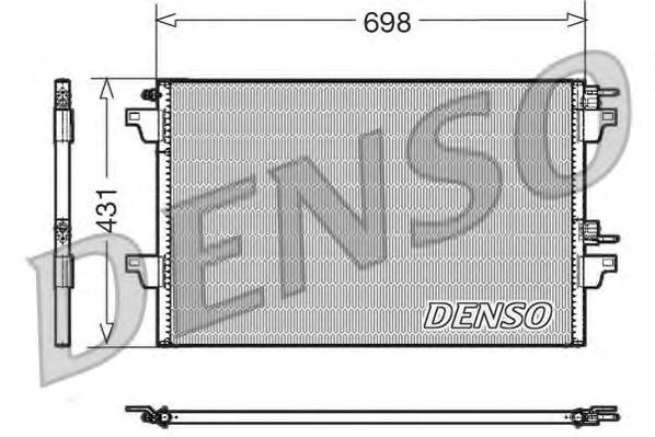 Трубопроводы и радиатор кондиционера DCN23022 DENSO