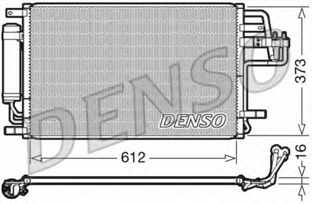 Трубопроводы и радиатор кондиционера DCN41007 DENSO