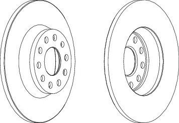 Тормозной диск DDF1306 FERODO