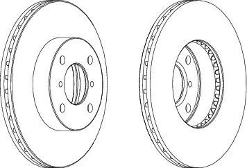 Диск гальмівний DDF1396
