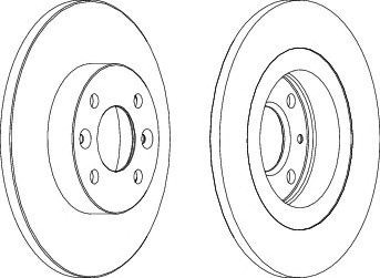 Тормоз дисковый передний DDF1502C FERODO
