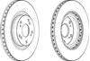 Передний тормозной диск DDF1596 FERODO