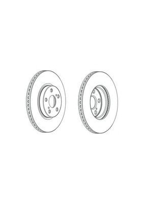 Передний тормозной диск DDF1865C FERODO