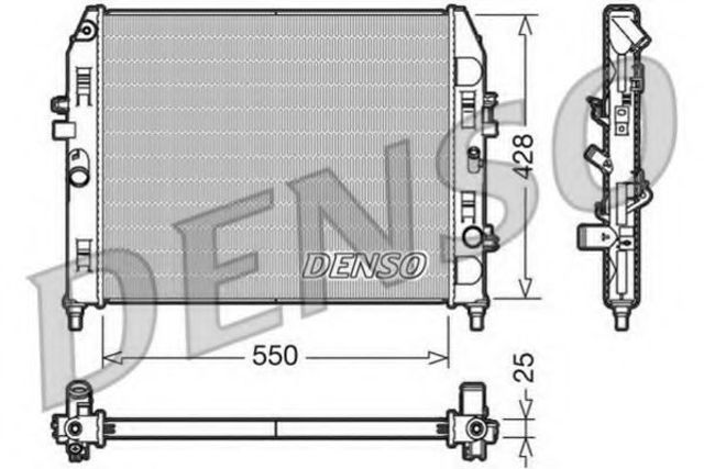 Радиатор водяной DRM44008 DENSO