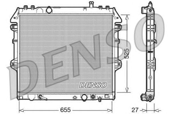 Радиатор системы охлаждения двигателя DRM50045 DENSO