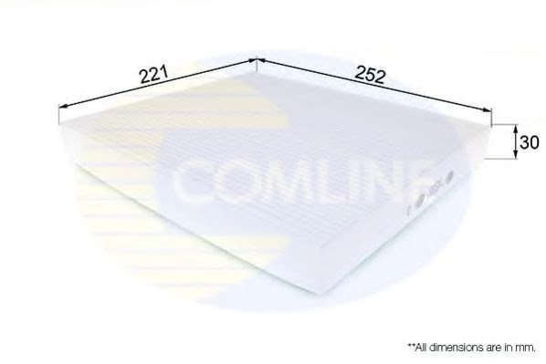 Ekf210 comline - фільтр салону ( аналогwp9298/la343 )