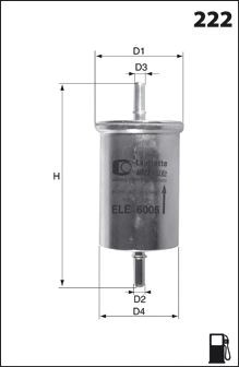 Elg5425 фільтр палива ( аналогwf8431/kl165/1) ELG5425
