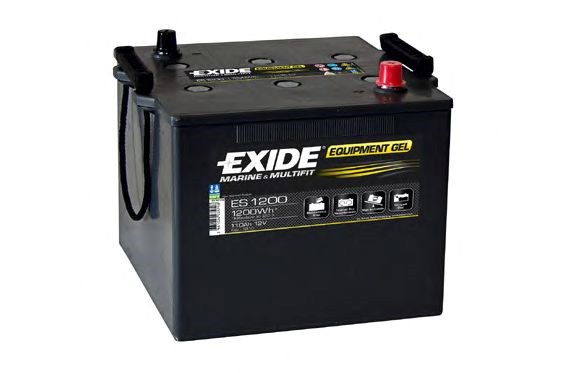 Акумулятор 110ah-12v exide equipment gel (286х269х230),клеми по діагоналі,en1200 гелевий