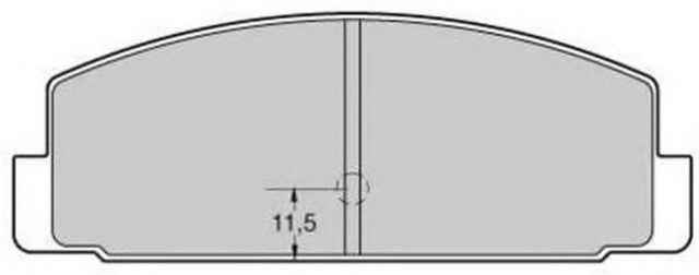 Колодки на тормоз задний дисковый FBP1737 FREMAX