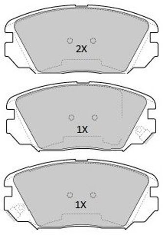 Передние тормозные колодки FBP1806 FREMAX