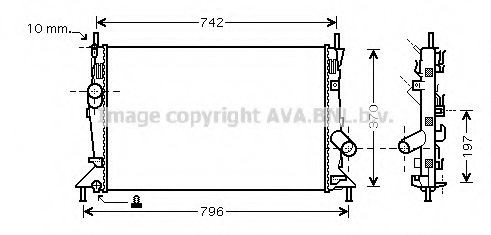 Радиатор основной FDA2370 AVA