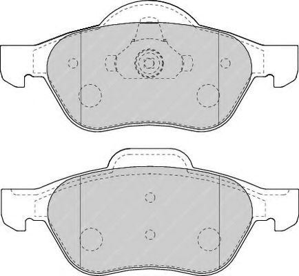 Передние тормозные колодки FDB1440 FERODO