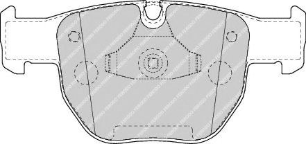 Колодки тормозные передние дисковые FDB1597 FERODO