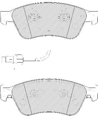 Колодки тормозные FDB1832 FERODO
