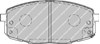 Колодки тормозные передние дисковые FDB1869 FERODO