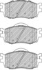 Колодки тормозные передние дисковые FDB1955 FERODO