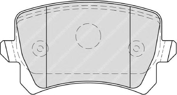 Комплект гальмівних колодок з 4 шт. дисків FDB4058