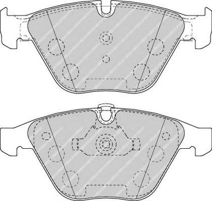 Комплект гальмівних колодок з 4 шт. дисків FDB4191