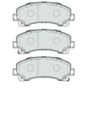 Передние тормозные колодки FDB4299 FERODO