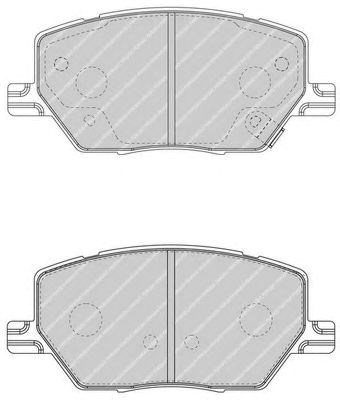 Передние тормозные колодки FDB4688 FERODO