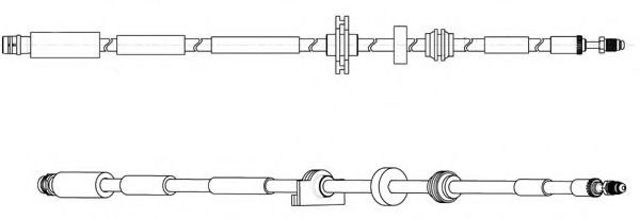 Шланг тормозной передний FHY2854 FERODO