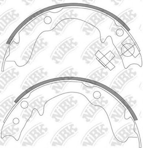 Тормозные колодки ручника FN0569 NIBK