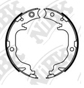 Колодки ручника/стояночного тормоза FN23001 NIBK
