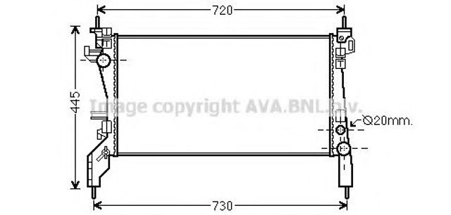 Радиатор водяной FTA2380 AVA