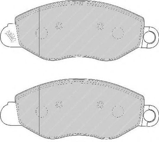 Тормозные колодки FVR1461 FERODO