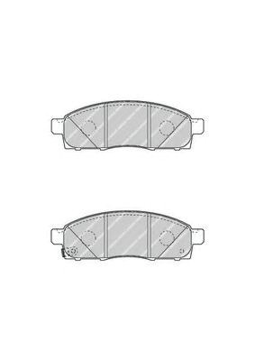 Колодки тормозные дисковые комплект FVR4415 FERODO