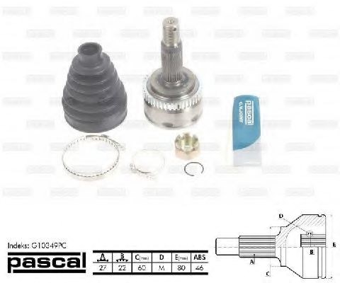 Граната колесная G10349PC PASCAL