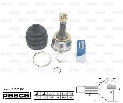 Шарнир равных угловых скоростей передний G10539PC PASCAL