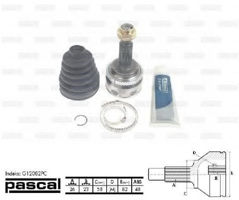 ШРУС наружный G12082PC PASCAL