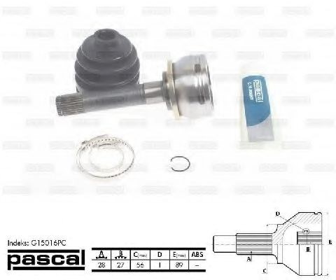 Граната колесная G15016PC PASCAL