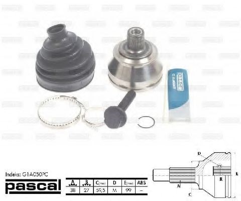 ШРУС наружный G1A050PC PASCAL