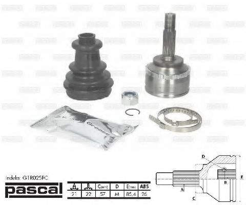 Граната колесная G1R025PC PASCAL