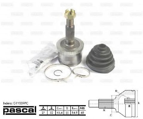 Наружная граната G1Y009PC PASCAL