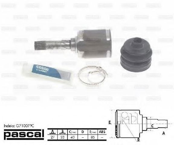 Внутренняя граната G71007PC PASCAL