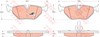Колодки тормозные задние, дисковые GDB1344 TRW